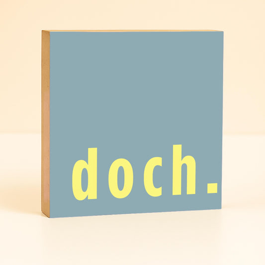 Minimalistische Wanddeko modern – Doch Holzschild – skandinavisches Design – schlichtes Statement Deko – kleines Geschenk modern