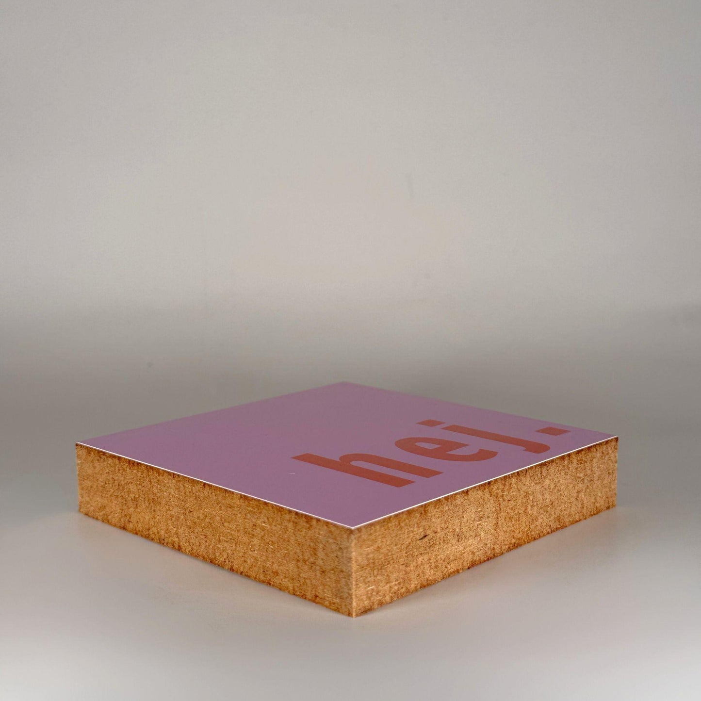 Skandinavische Wanddeko – Hej Holzbild – minimalistische Deko Flur – nordische Deko modern – kleines Geschenk Einzug