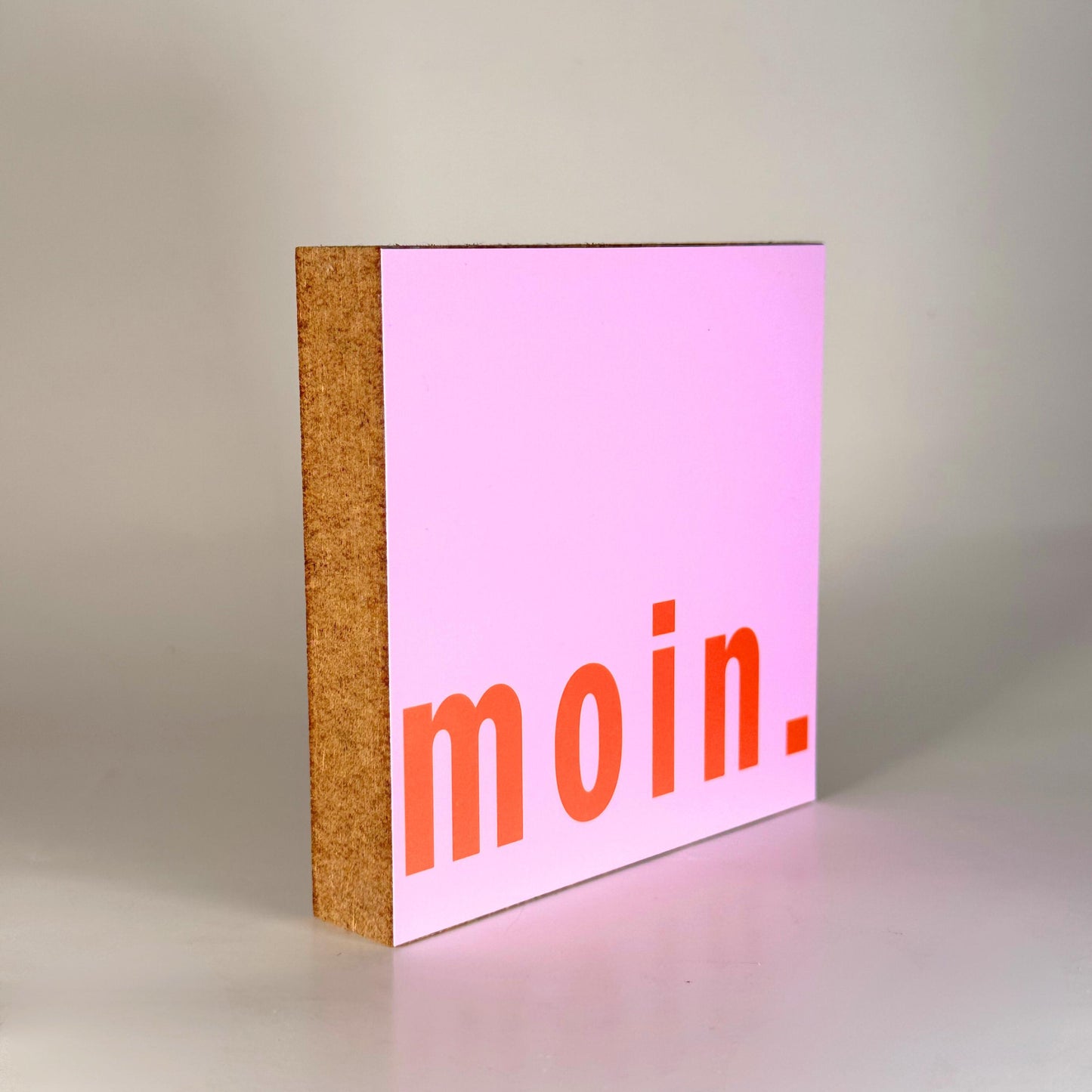 Skandinavische Wanddeko – Moin Holzbild – norddeutsche Deko Flur – minimalistisches Design – kleines Geschenk Einzug