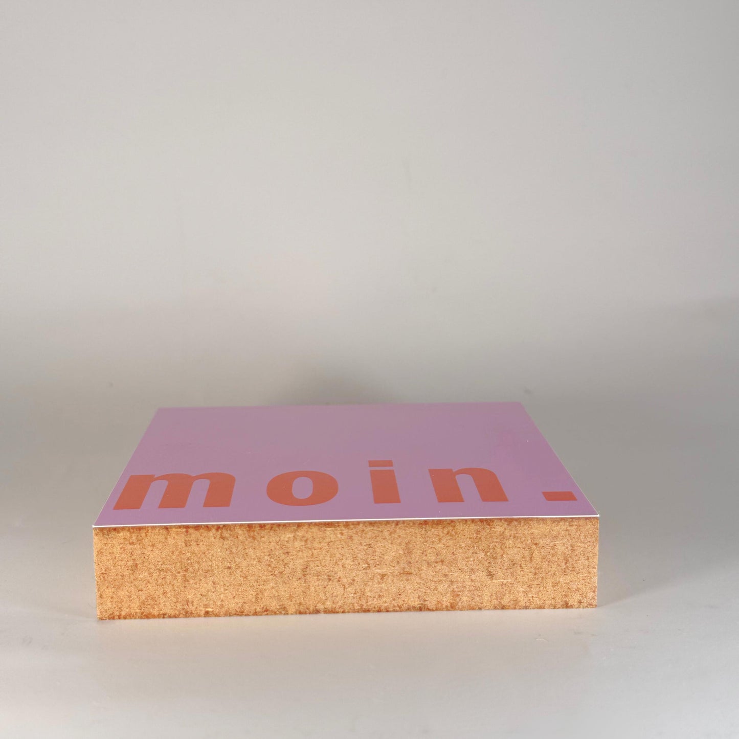 Skandinavische Wanddeko – Moin Holzbild – norddeutsche Deko Flur – minimalistisches Design – kleines Geschenk Einzug