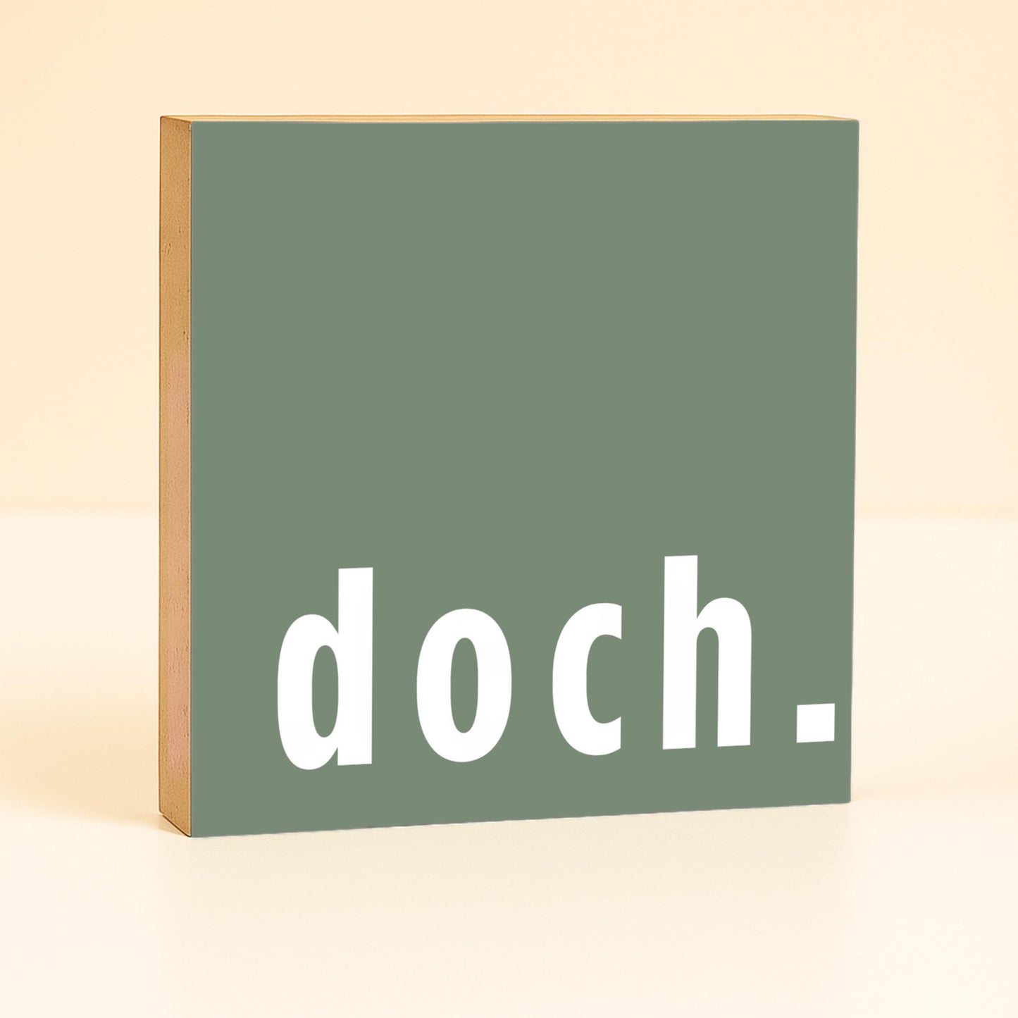Minimalistische Wanddeko modern – Doch Holzschild – skandinavisches Design – schlichtes Statement Deko – kleines Geschenk modern