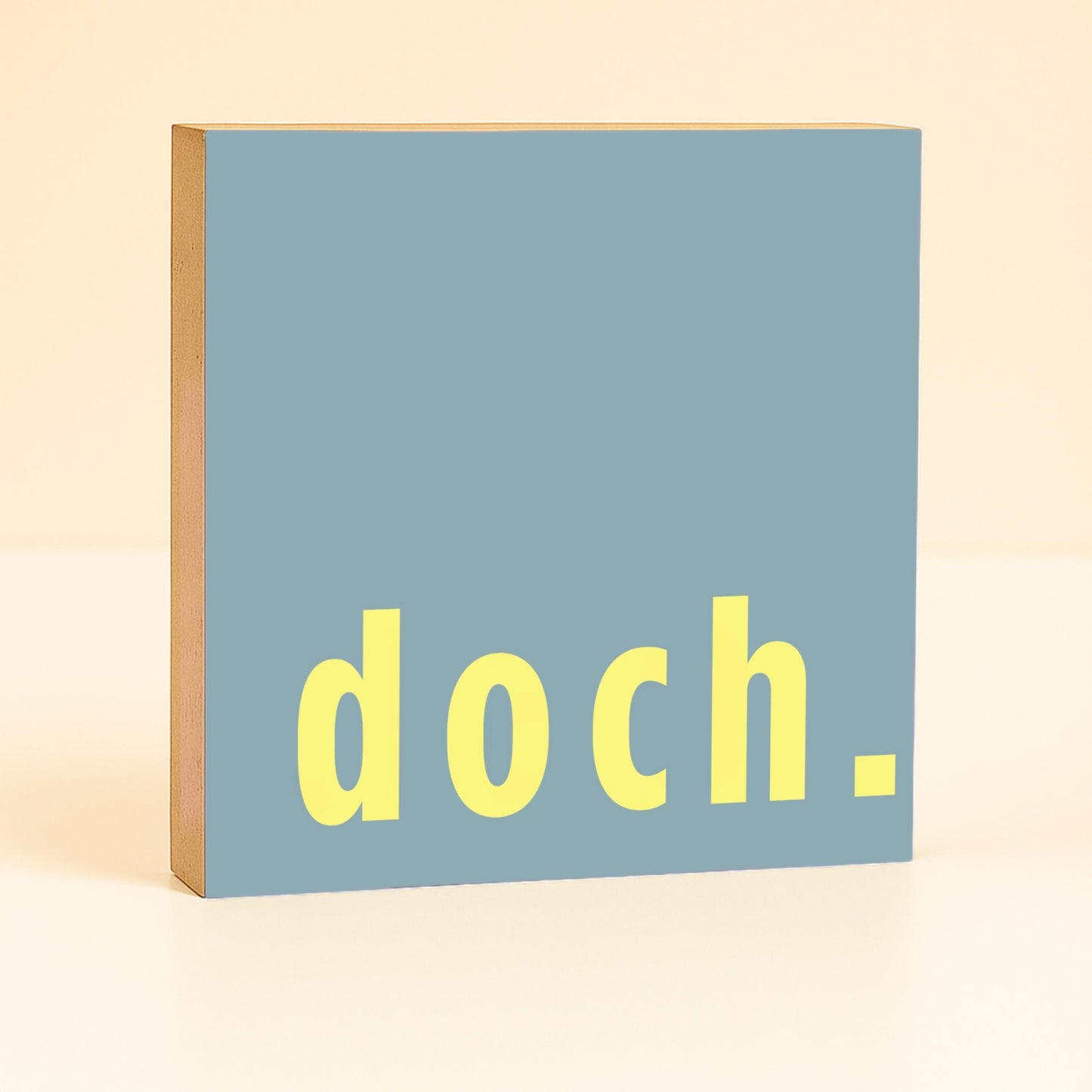 Minimalistische Wanddeko modern – Doch Holzschild – skandinavisches Design – schlichtes Statement Deko – kleines Geschenk modern