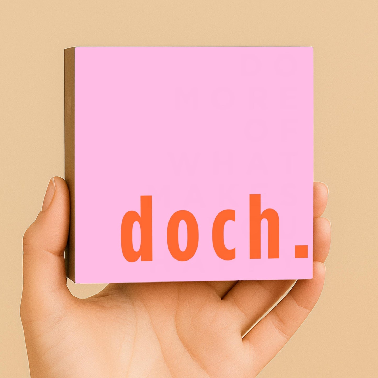 Minimalistische Wanddeko modern – Doch Holzschild – skandinavisches Design – schlichtes Statement Deko – kleines Geschenk modern